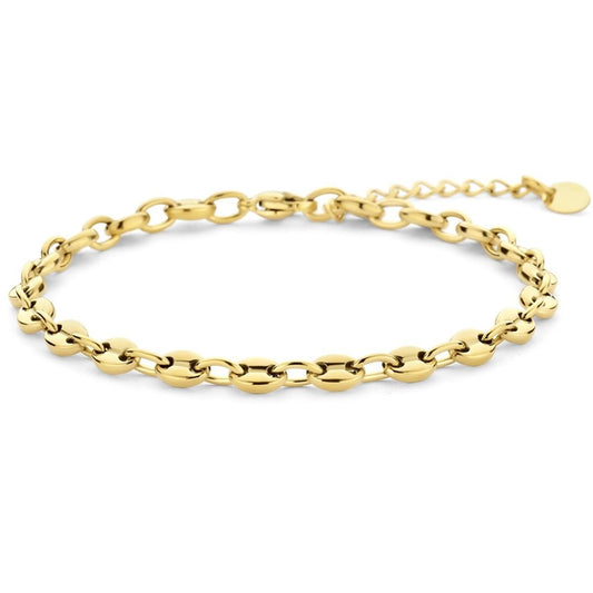 Gouden CO88 Collection armband met elegant design en schakels, vooraanzicht.