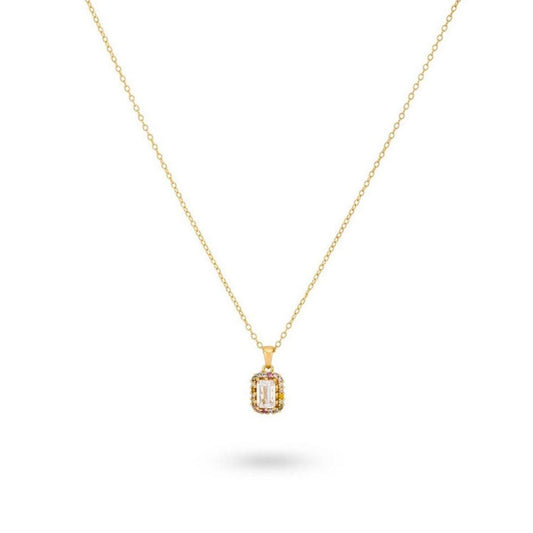 24KAE gouden ketting met een elegant hangertje in een tijdloos design.