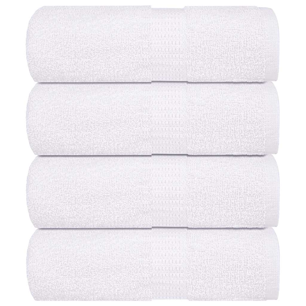 Witte vidaXL FROGN washandjes, set van vier, 30x30 cm, gemaakt van 100% katoen.