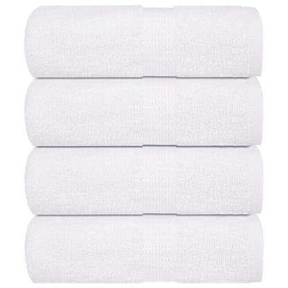 Witte vidaXL FROGN washandjes, set van vier, 30x30 cm, gemaakt van 100% katoen.