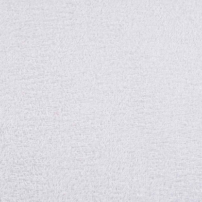 Detail van de zachte, witte stof van de vidaXL FROGN washandjes.
