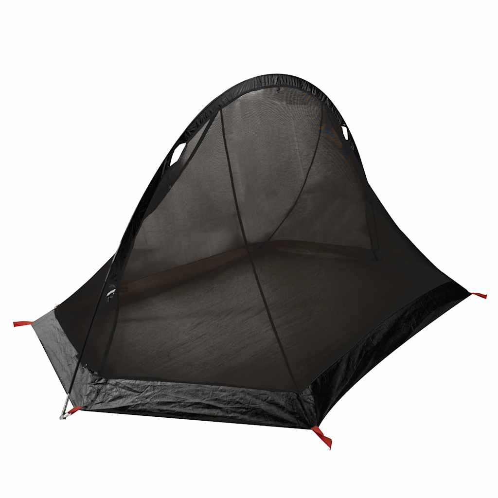 Detail van de vidaXL koepeltent met verduisterend doek en ventilatieroosters.