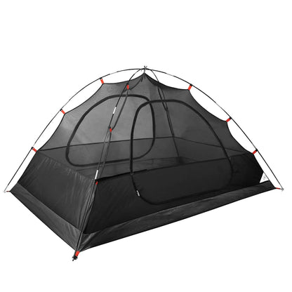 Detail van de gaaswanden van de vidaXL koepeltent voor optimale ventilatie en insectenbescherming.