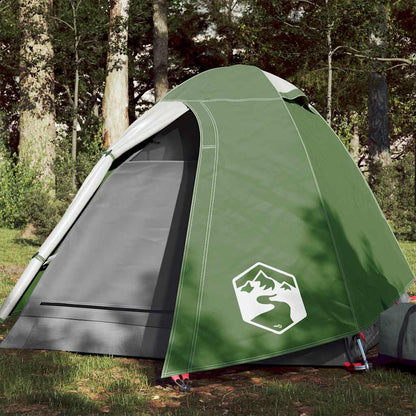 vidaXL koepeltent 2-persoons in groen, met waterdichte en ventilatiekenmerken in de natuur.
