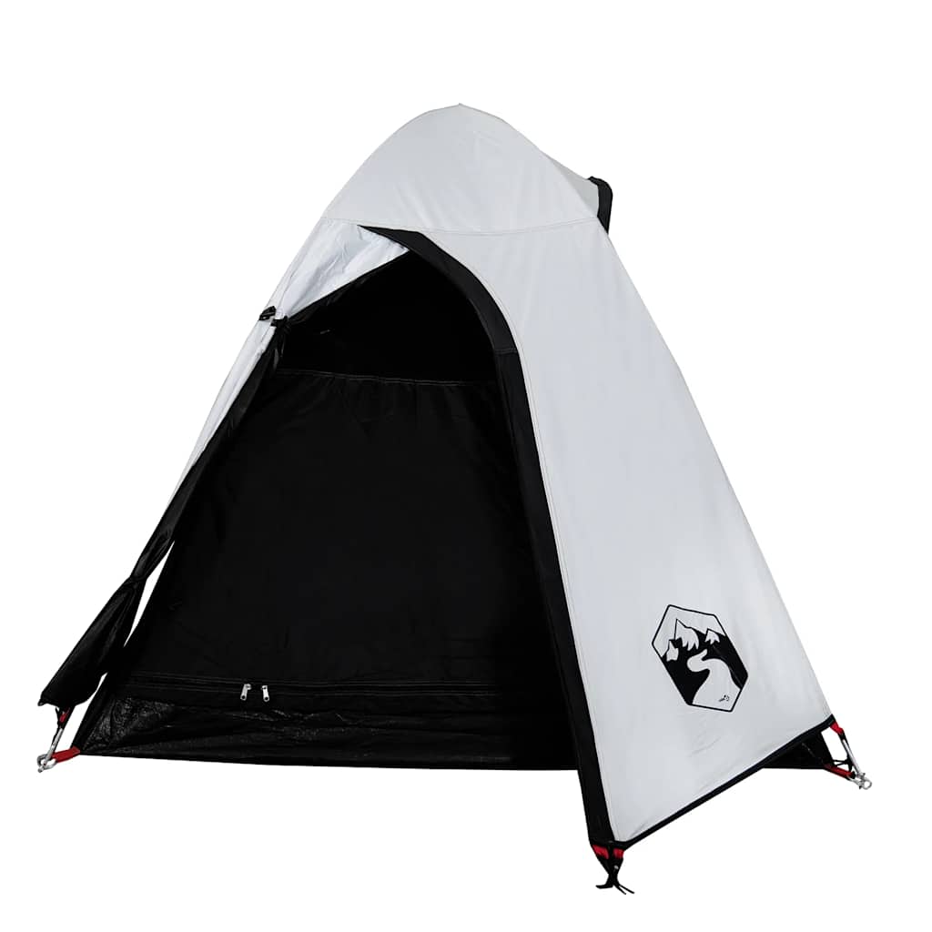 Detail van de vidaXL koepeltent met open ingang en verduisterend doek.