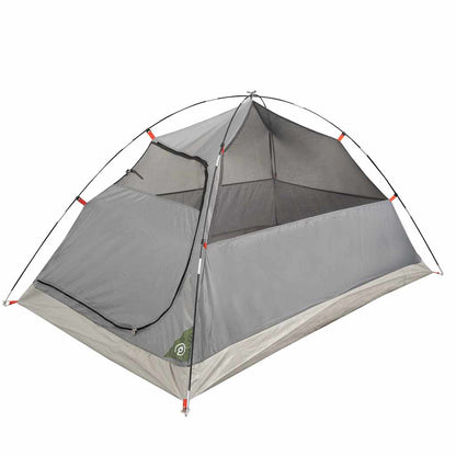 Detail van de vidaXL koepeltent met open ingang en ventilatierooster.