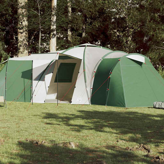 vidaXL koepeltent in groen, ruime 12-persoons tent met waterdicht ontwerp.
