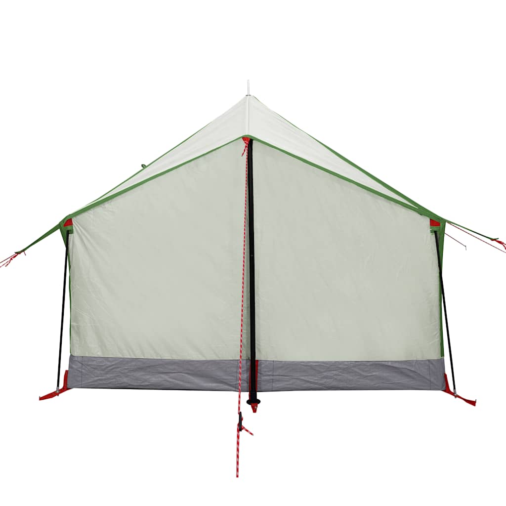 Detail van de achterkant van de vidaXL 2-persoons tent in waterdicht groen.