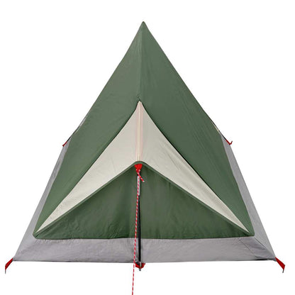 Detail van de groene vidaXL tent met waterdicht ontwerp en scherpe hoeken.