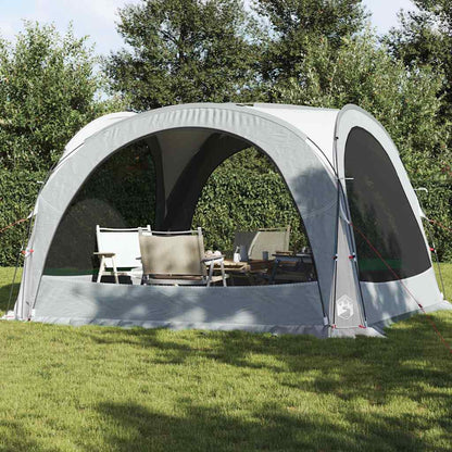 Witte vidaXL partytent met gaaswanden, ideaal voor buitenbijeenkomsten en goede ventilatie.