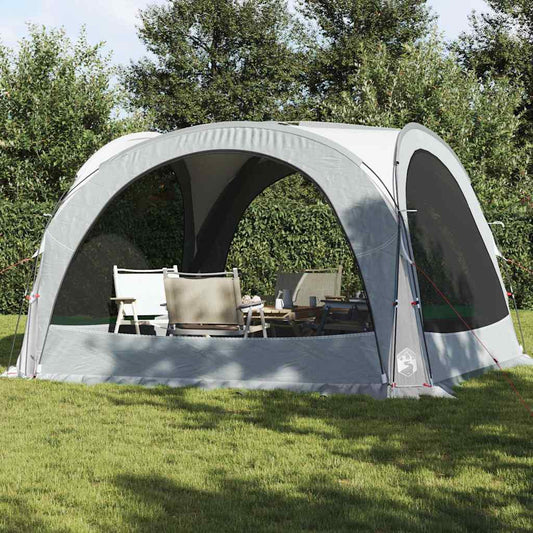 Witte vidaXL partytent met gaaswanden, ideaal voor buitenbijeenkomsten en goede ventilatie.