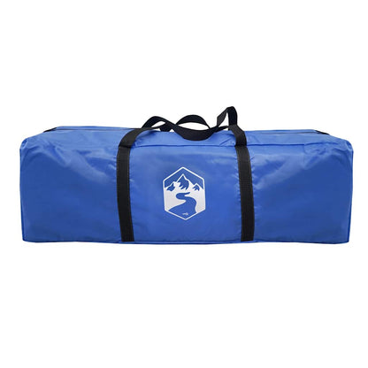 Blauwe vidaXL partytent in opbergtas, ideaal voor buitengebruik en eenvoudig mee te nemen.