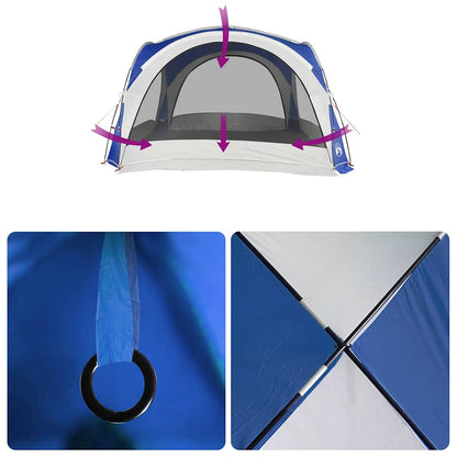 Detail van de vidaXL partytent met gaaswanden voor optimale ventilatie en bevestigingsring.