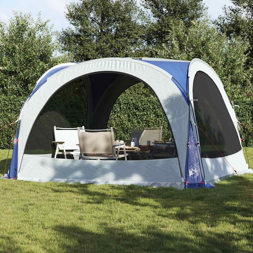 Blauwe vidaXL partytent met gaaswanden, perfect voor buitengebruik en bescherming tegen weer.