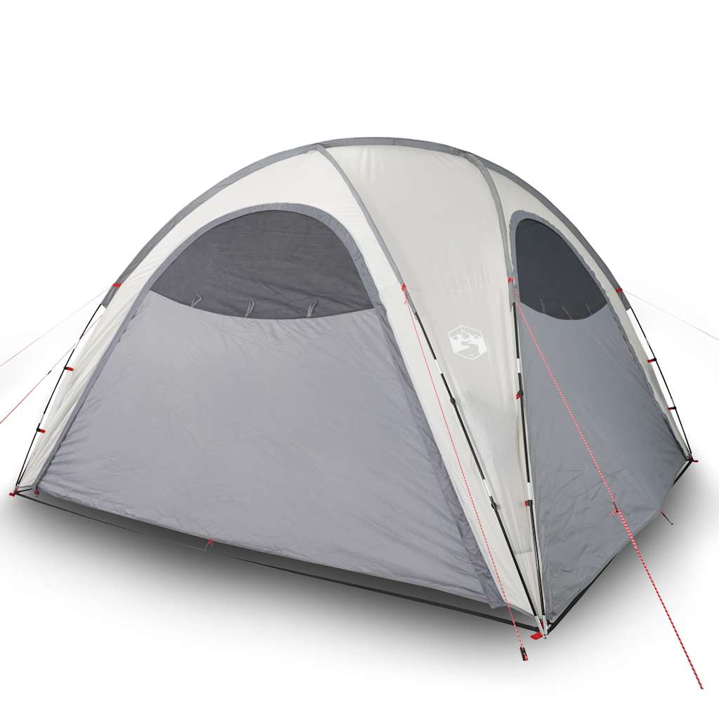Detail van de vidaXL partytent met waterdichte grijze zijwanden en ventilatieopeningen.