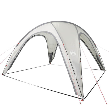 Detail van de vidaXL waterdichte partytent met lichtgewicht glasvezelstokken en ventilatieopeningen.