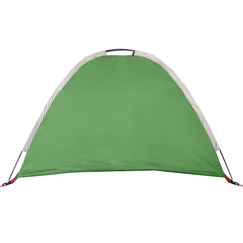 Detail van de groene vidaXL opbergtent met waterdichte bovenkant en stevige constructie.