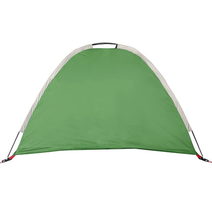 Detail van de groene vidaXL opbergtent met waterdichte bovenkant en stevige constructie.