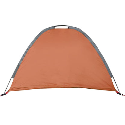 vidaXL Opbergtent 9 vakken waterdicht grijs en oranje