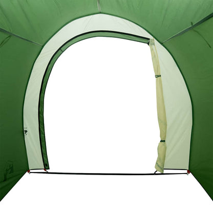 Detail van de ingang van de vidaXL waterdichte opbergtent in groen.