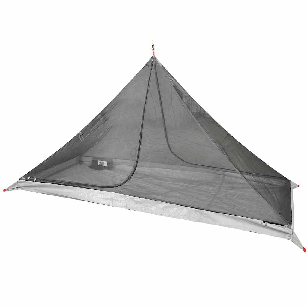 Detail van de hangende tipi tent vidaXL met waterdichte zeilen en ventilatieroosters.