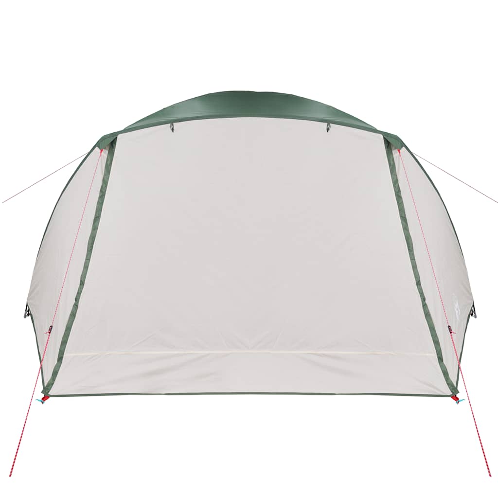 Detail van de waterdichte voorkant van de vidaXL 4-persoons tent met luifel.