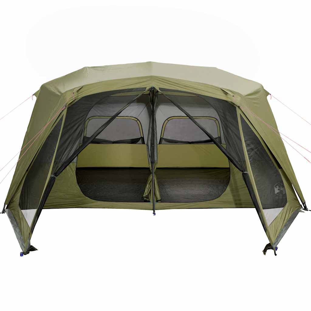 Detail van de vidaXL tent met grote ingangen en insectenwerende gaasramen.