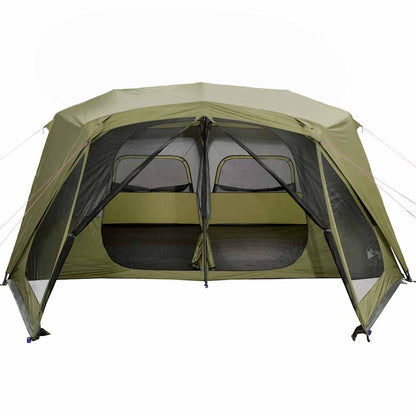 Detail van de vidaXL tent met grote ingangen en insectenwerende gaasramen.