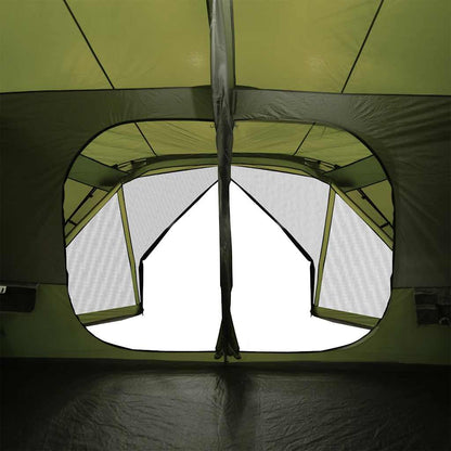 Zijaanzicht van de vidaXL tent met openingen voor ventilatie en insectenbescherming.