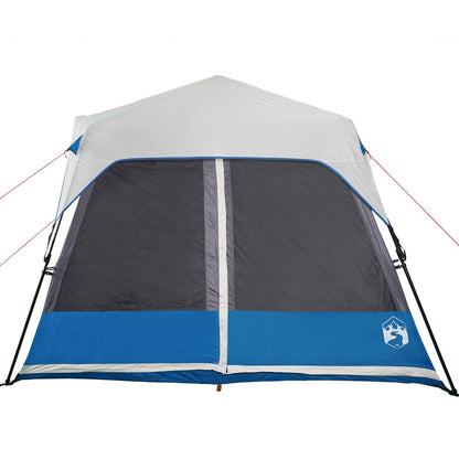Detail van de tent vidaXL met waterdichte voorzijde en ventilatieroosters.