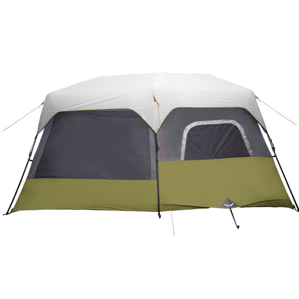 Detail van de vidaXL 9-persoons tent met waterdichte zijwanden en LED-verlichting.