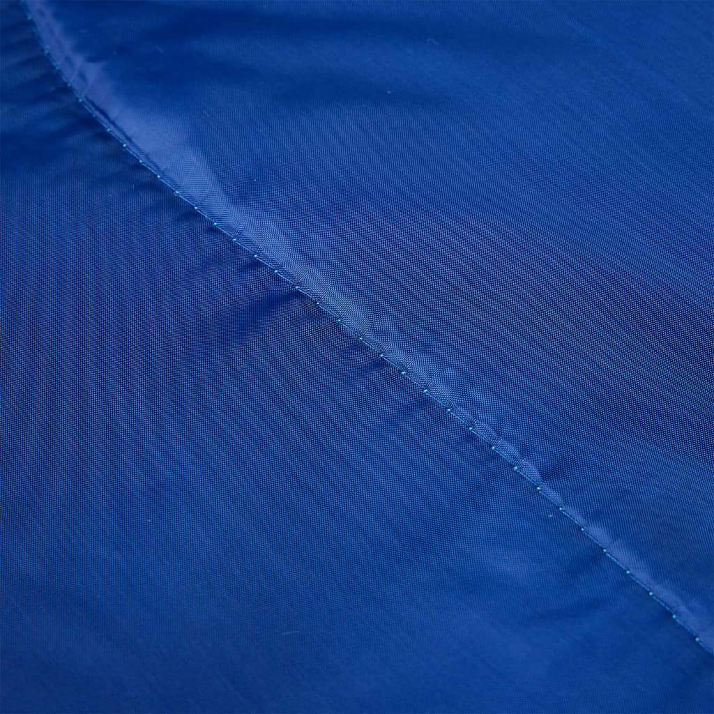Detail van de blauwe stof van de vidaXL slaapzak, met zichtbare stiksels.