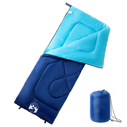 Blauwe vidaXL slaapzak voor volwassenen, waterbestendig met comfortabele vulling.