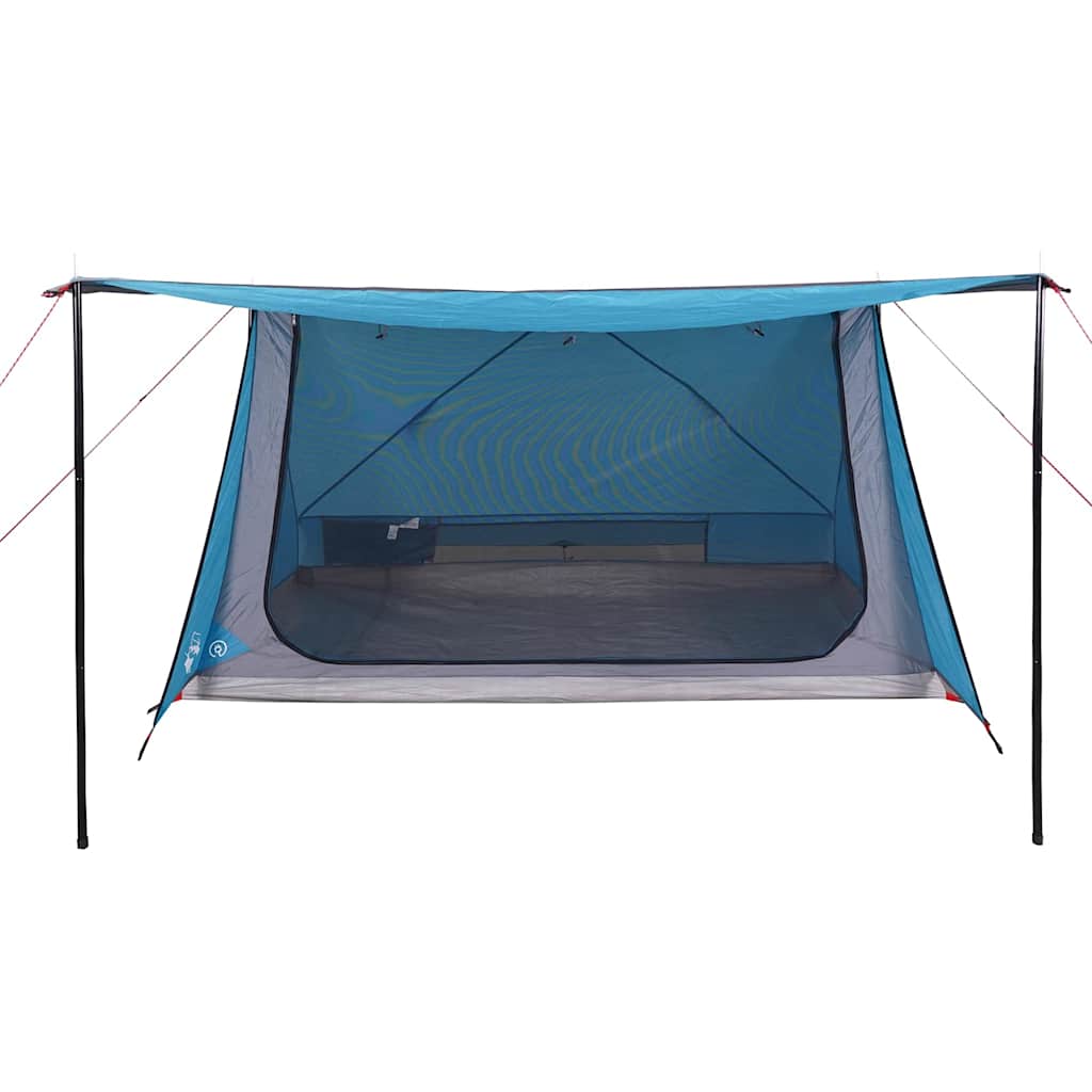 Detail van de vidaXL 2-persoons tent met waterdichte luifel in blauw.
