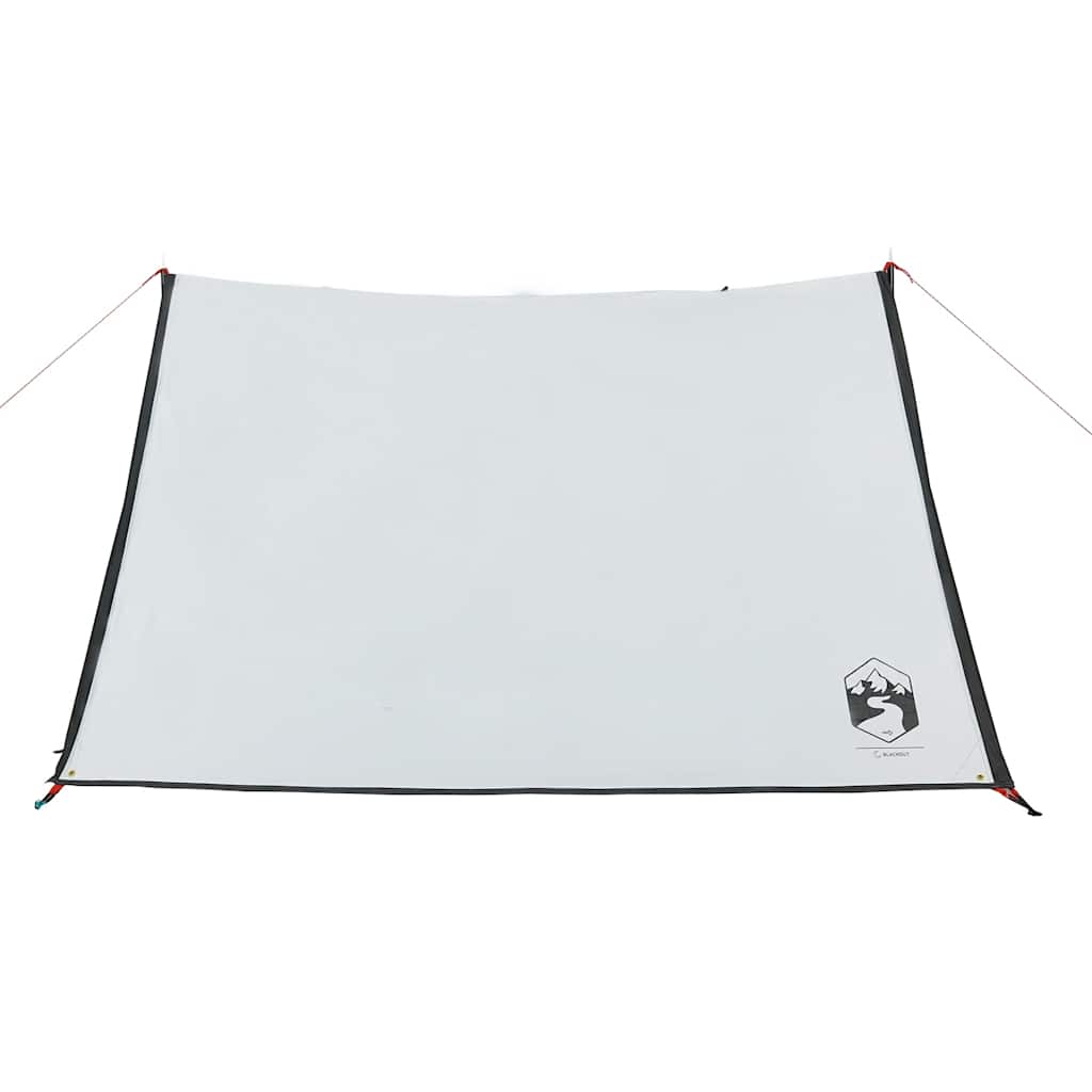 Detail van de witte vidaXL tent met waterdichte stof en koningsstokken.