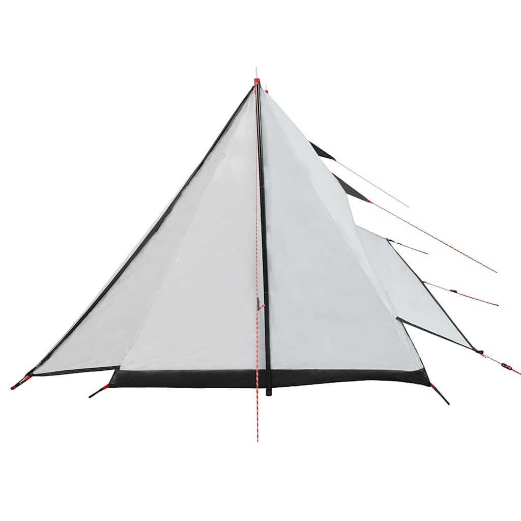 Zijaanzicht van de vidaXL 2-persoons tent met waterdicht en verduisterend wit doek.