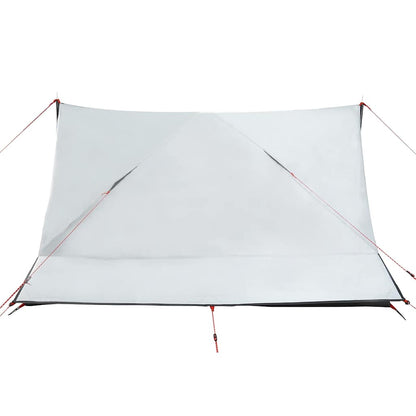 Detail van de witte vidaXL tent met waterdicht en verduisterend doek, zijaanzicht.