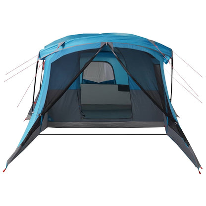 Detail van de vidaXL tent met luifel, zijaanzicht met open ingang en waterdichte stof.