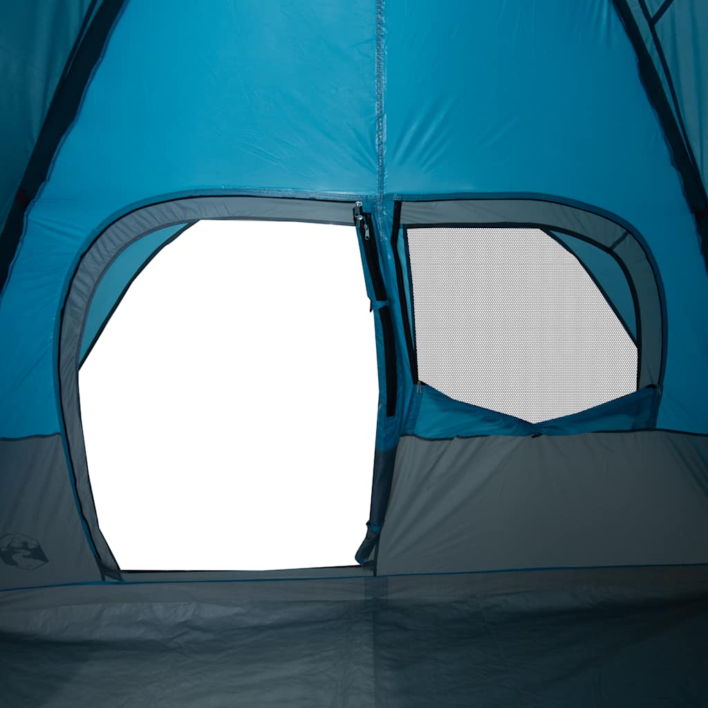 Detail van de ventilatieroosters met insectenbescherming in de vidaXL koepeltent.