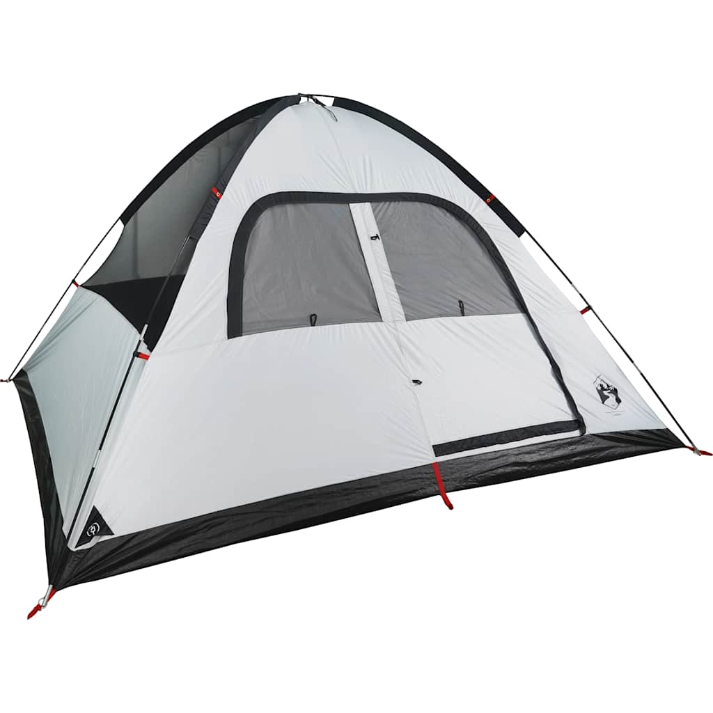 Detail van de vidaXL koepeltent met waterdichte buitenkant en ventilatierooster.