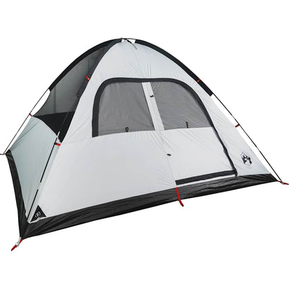Detail van de vidaXL koepeltent met waterdichte buitenkant en ventilatierooster.