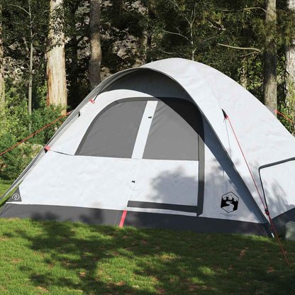 VidaXL koepeltent voor 6 personen, waterdicht en verduisterend, zijaanzicht in de natuur.