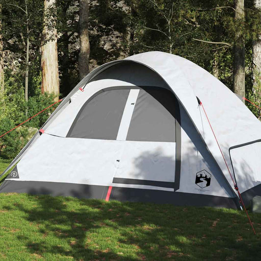 VidaXL koepeltent voor 6 personen, waterdicht en verduisterend, zijaanzicht in de natuur.