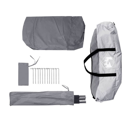 Grijze opbergtas met accessoires voor de vidaXL waterdichte partytent.