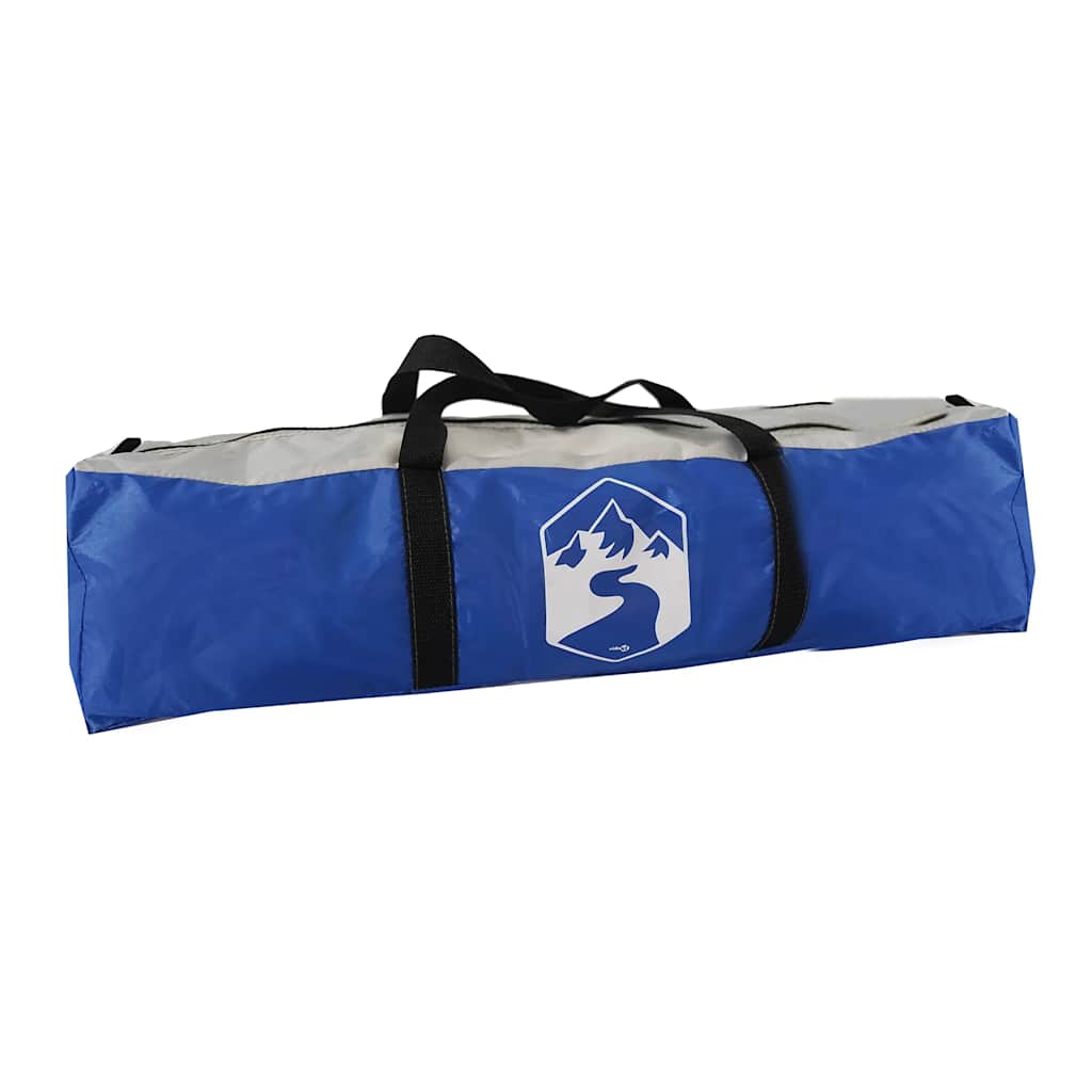 Blauwe vidaXL partytent in draagtas, ideaal voor buitenfeesten en evenementen.