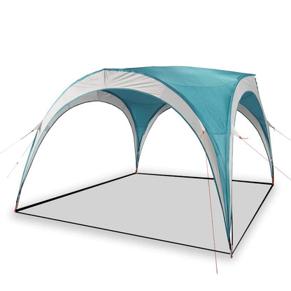 Detail van de groene vidaXL partytent met waterdicht ontwerp en stevig frame.