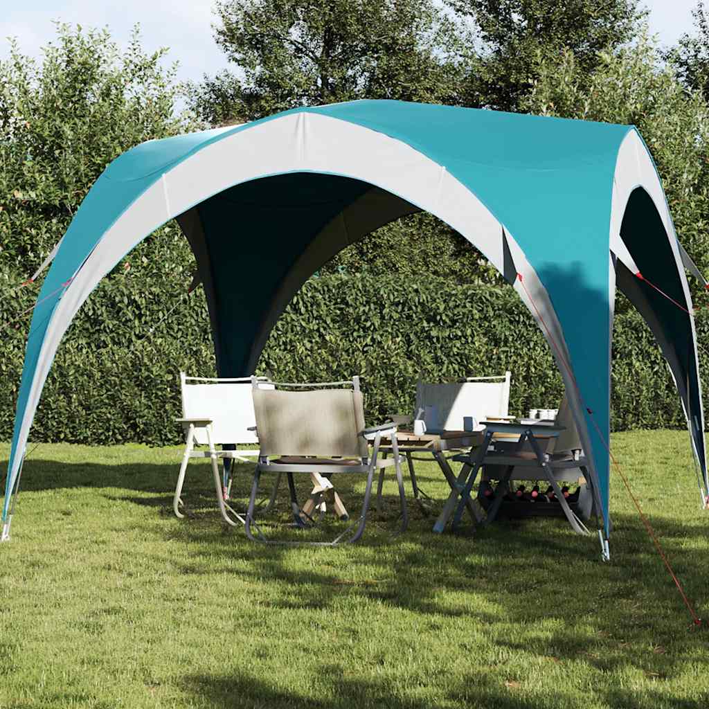 Groene vidaXL partytent met waterdicht ontwerp, ideaal voor buitenfeesten en evenementen.