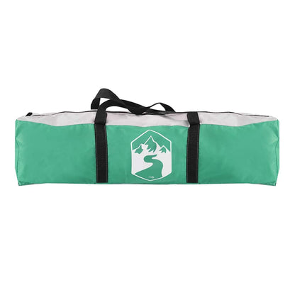 Groene vidaXL partytent opbergtas met handvatten, zijaanzicht.
