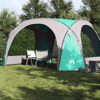 Groene vidaXL partytent met waterdicht ontwerp, ideaal voor feesten en bijeenkomsten.