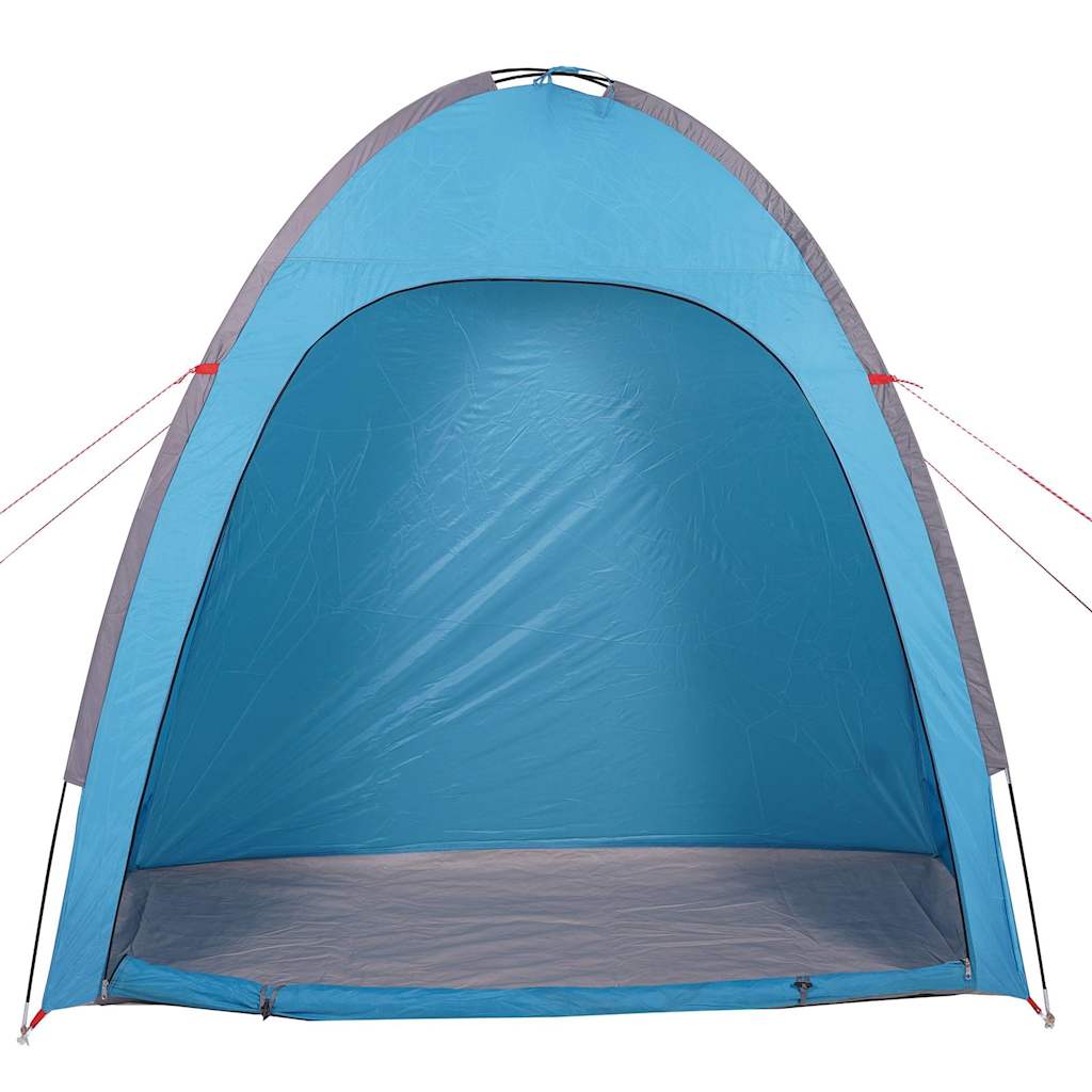 Detail van de binnenkant van de vidaXL waterdichte opbergtent in blauw.